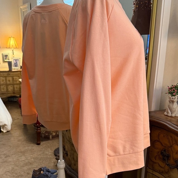 Adidas Women's Light Pink Sweatshirt XL - Picture 3 of 9